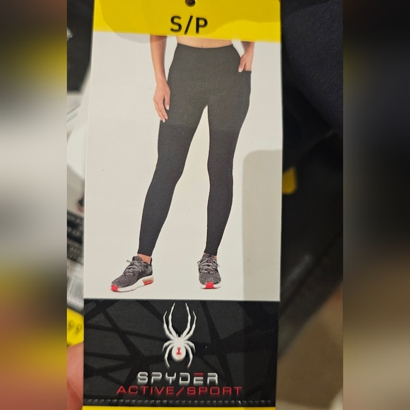 NWT Spyder full length leggings with pockets - Picture 3 of 4